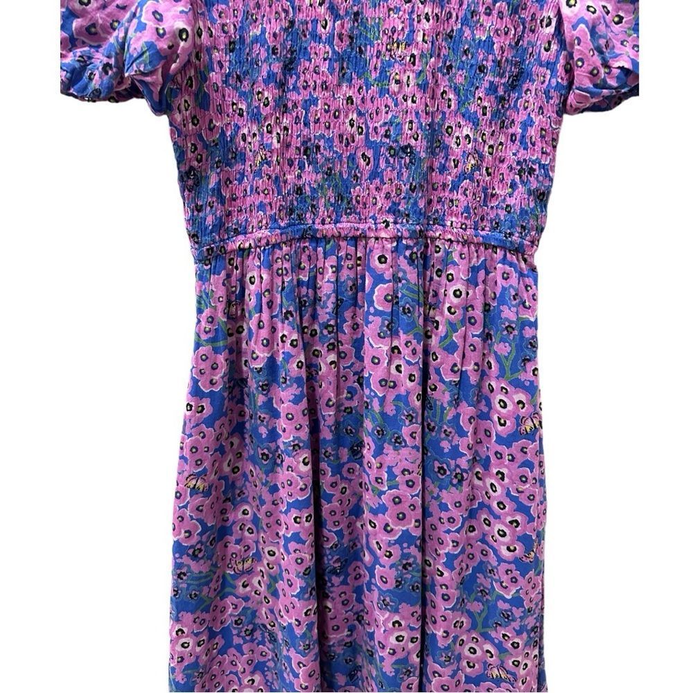 Banjanan Pink & Blue Floral Midi Dress - Picture 13 of 16